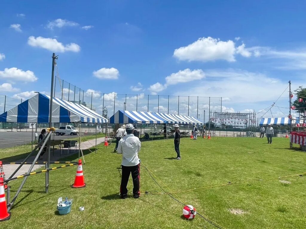 蟹江町で行われた夏祭りの様子2